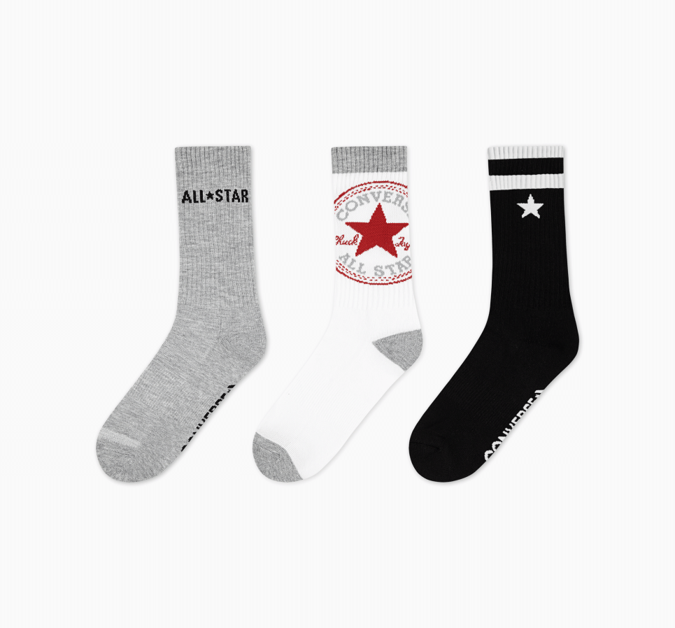 Skarpety 3-Pack Oversized Chuck Patch Crew