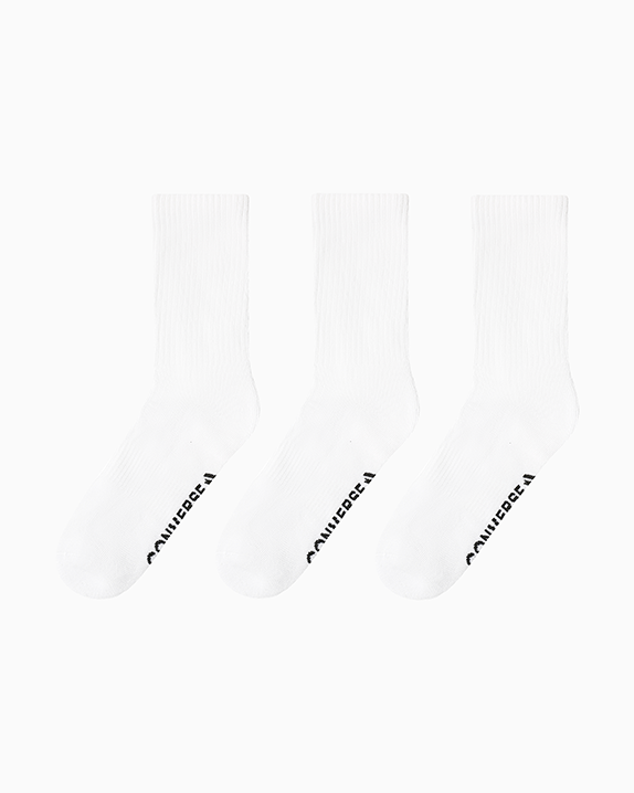 Converse 3 Pack Wordmark Half-Crew Socks