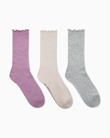 3-Pak Skarpetek Lettuce Cuff Crew