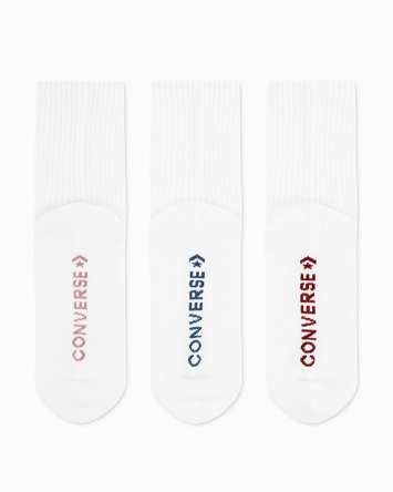 3‑Pack Wordmark Half‑Crew Socks